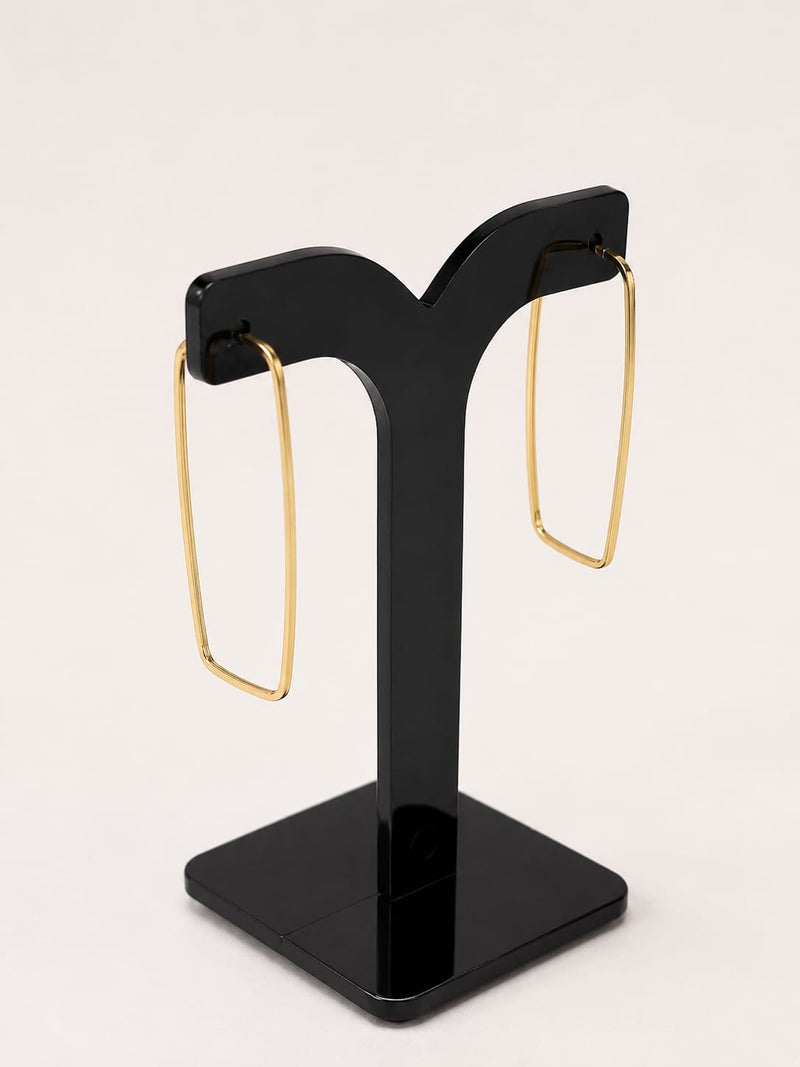 ARGOLA RETANGULAR FIO FINO (G)