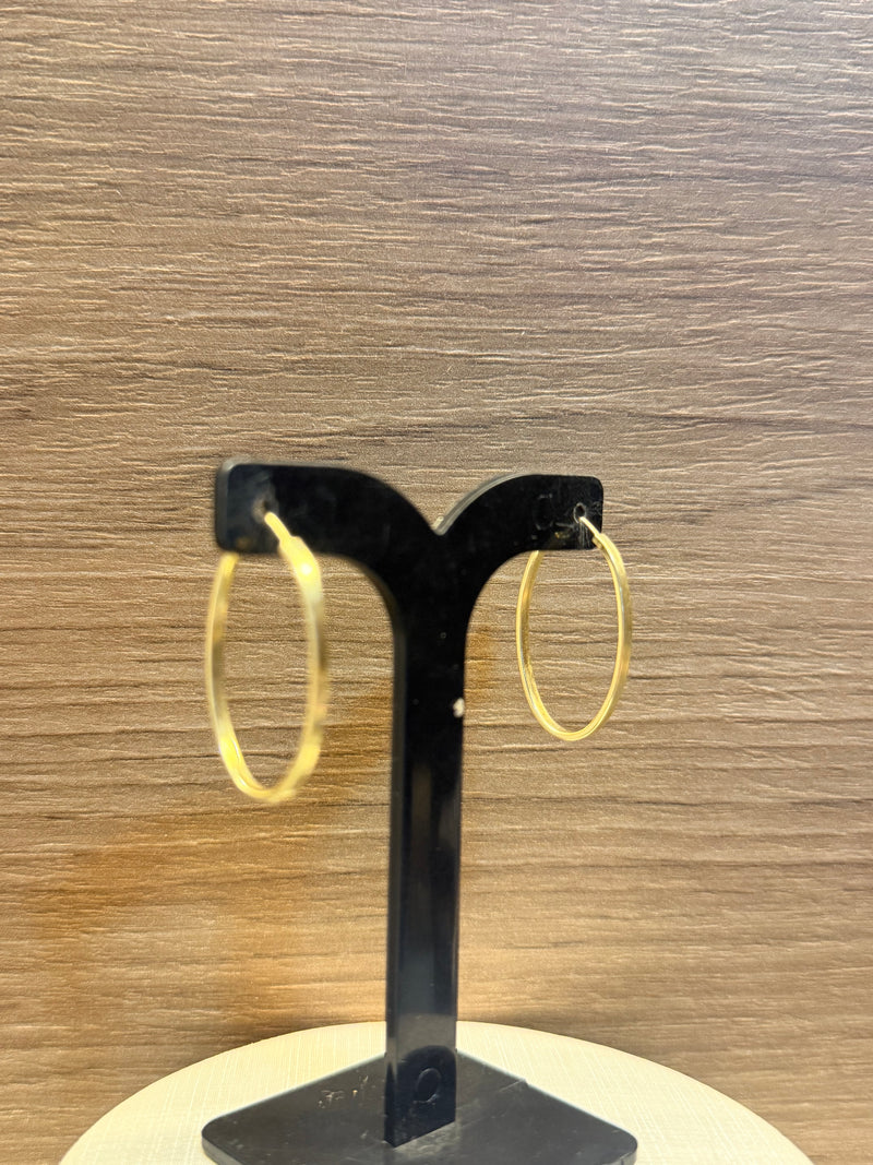 Argola Oval Clássica(2mm)