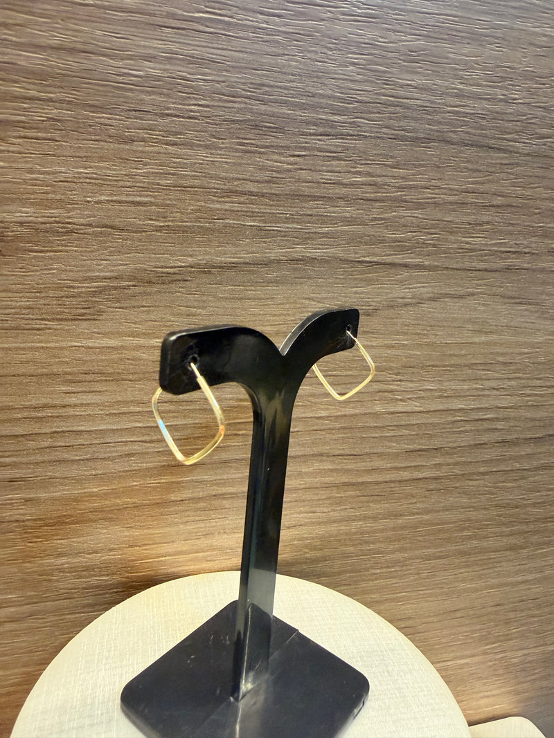 Argola Quadrada Minimalista (1mm)