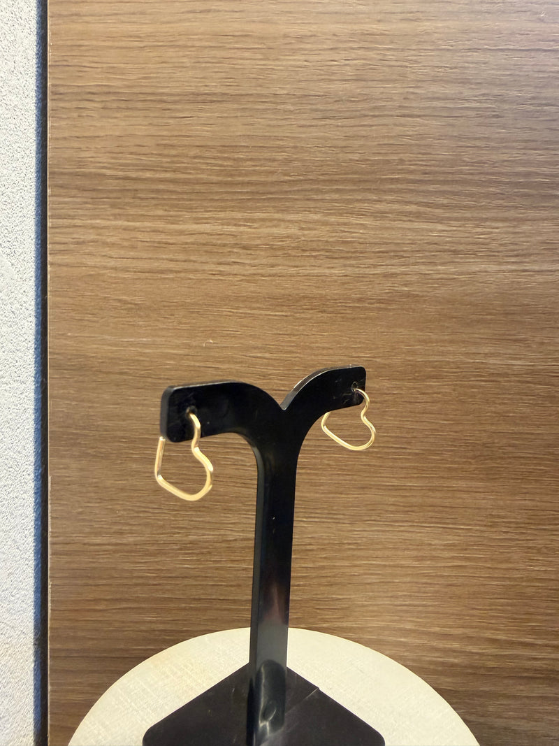 Argola Coração Minimalista(1mm)