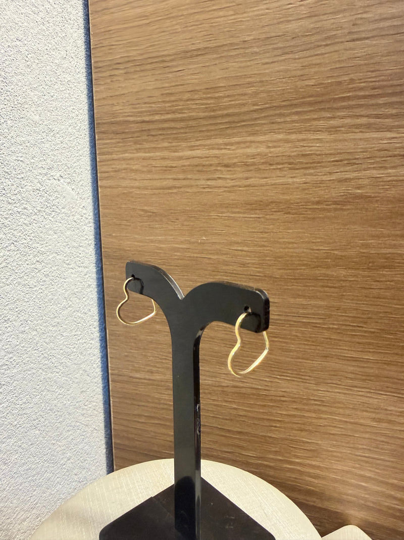 Argola Coração Minimalista(1mm)