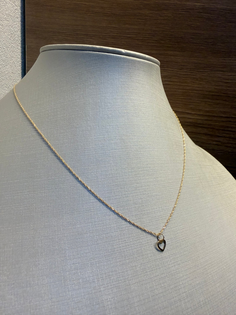 Corrente Singapura Com Pingente Coração Vazado (Oferta 🚨)